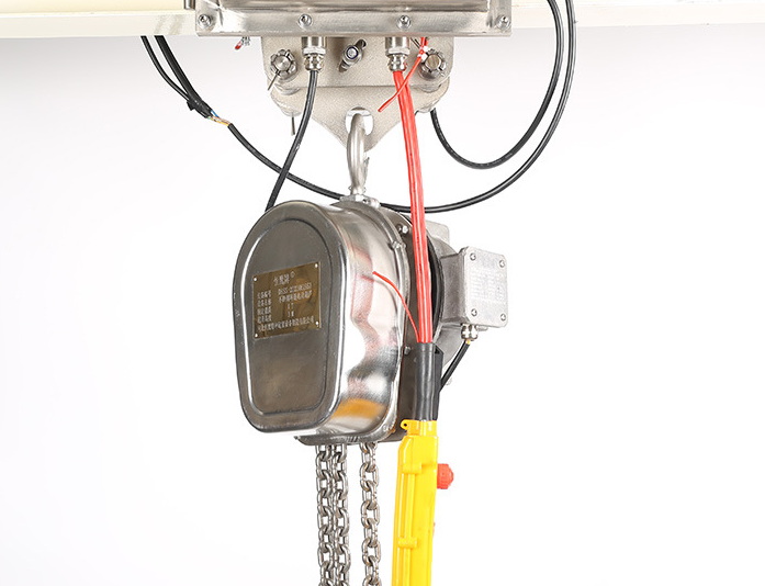 建議用食品級潤滑油潤滑處理不銹鋼電動葫蘆